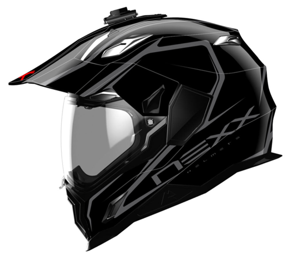 NEXX X.D1 VOYAGER BLACK DARK GREY ADVENTURE ENDURO HELMET