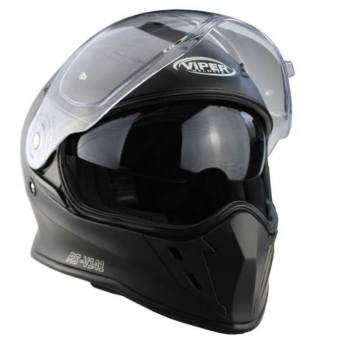 Viper RSV141 BL+ Full Face Matt Black Bluetooth
