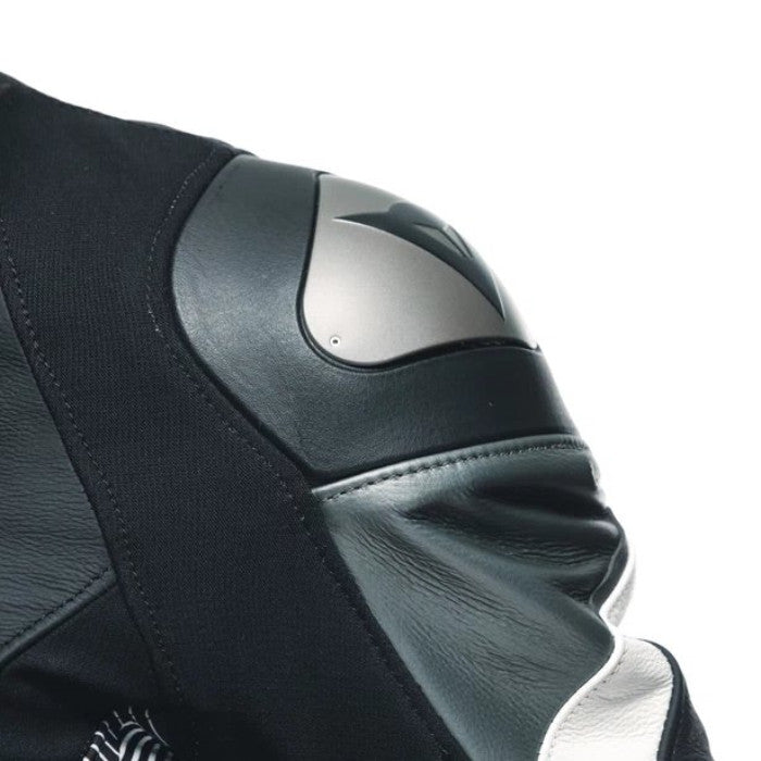 Dainese Avro 5 Leather Jacket F13 Black White Anthracite