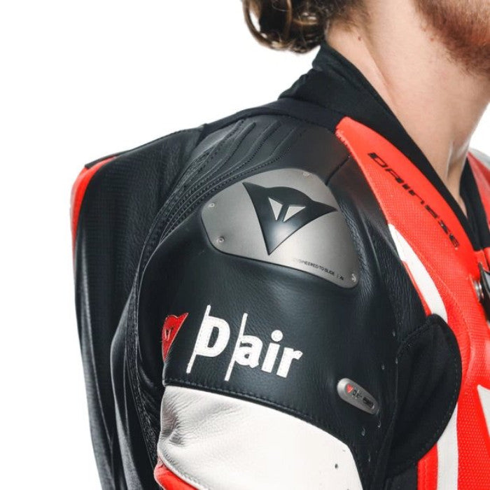 Dainese Misano 3 Perf D-Air 1Pc Suit 12I Black Red White