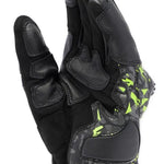 Dainese Mig 3 Uni Leather Gloves P18 Black Anthracite Yellow