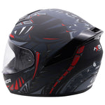 Axor Rage Python Matt Black Grey Red Full Face Helmet