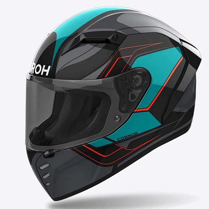 Airoh Connor Dunk Gloss Black Teal