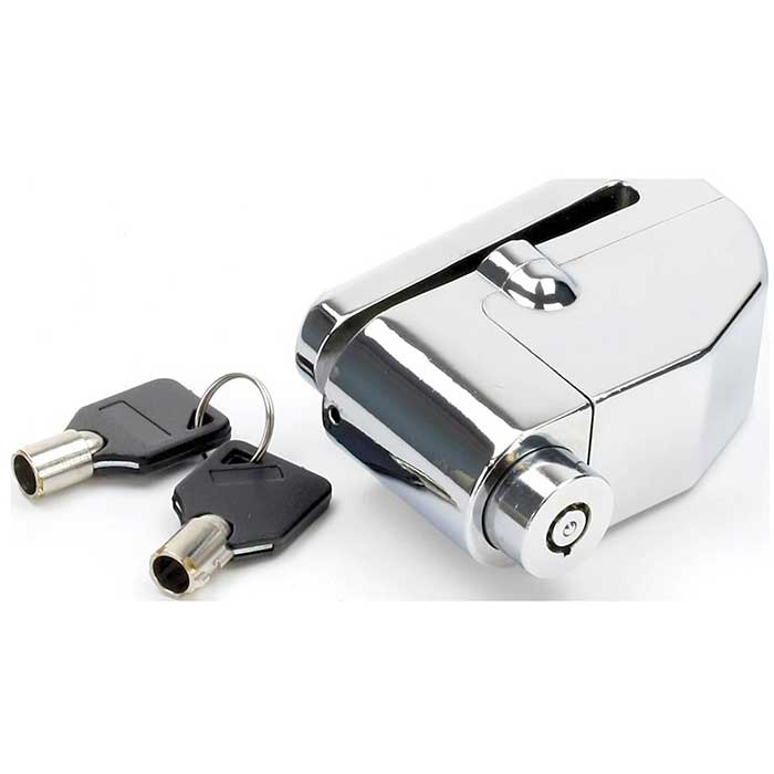 Mammoth Security Chrome Alarmed Disc Lock 6mm Pin