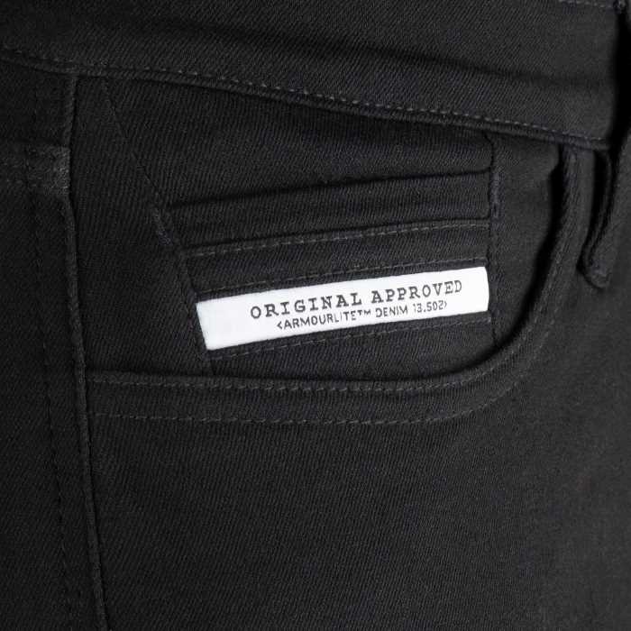 Oxford Original Approved Super StreTech Mens Slim Jean Black Short