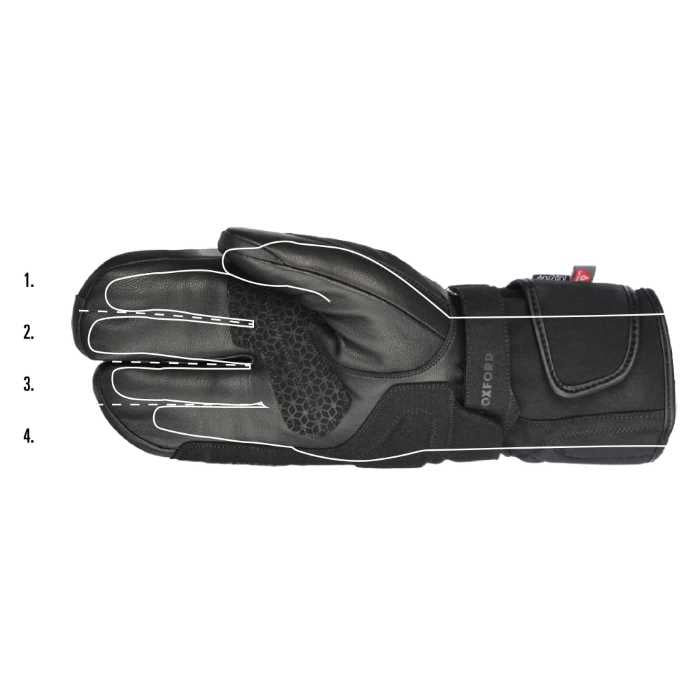 Oxford Polar 1.0 Mens Glove Black Fluo