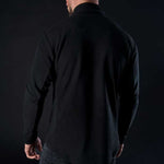 Oxford Advanced Micro Fleece 1 2 Neck Mens Top Black
