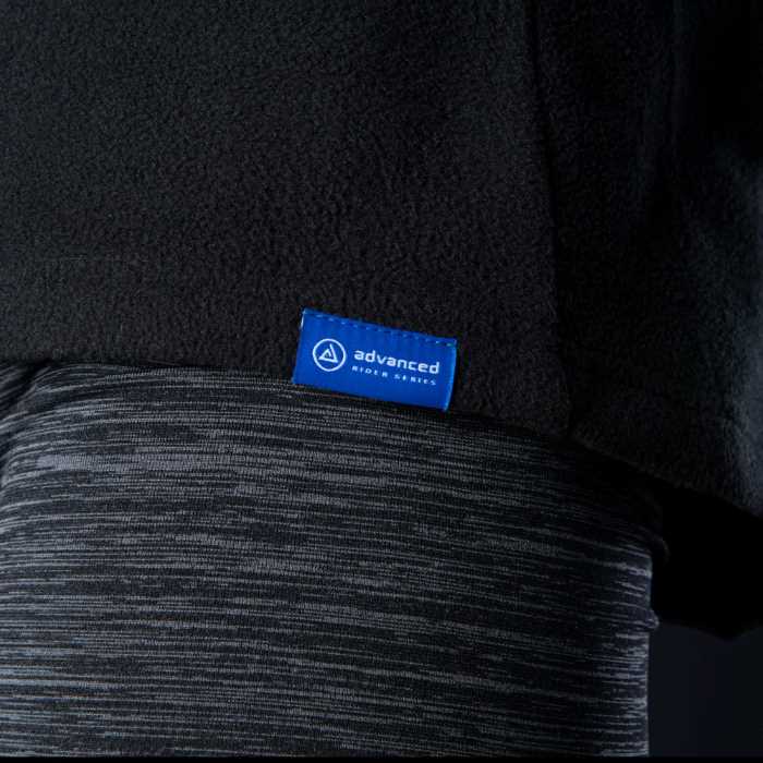 Oxford Advanced Micro Fleece 1 2 Neck Mens Top Black
