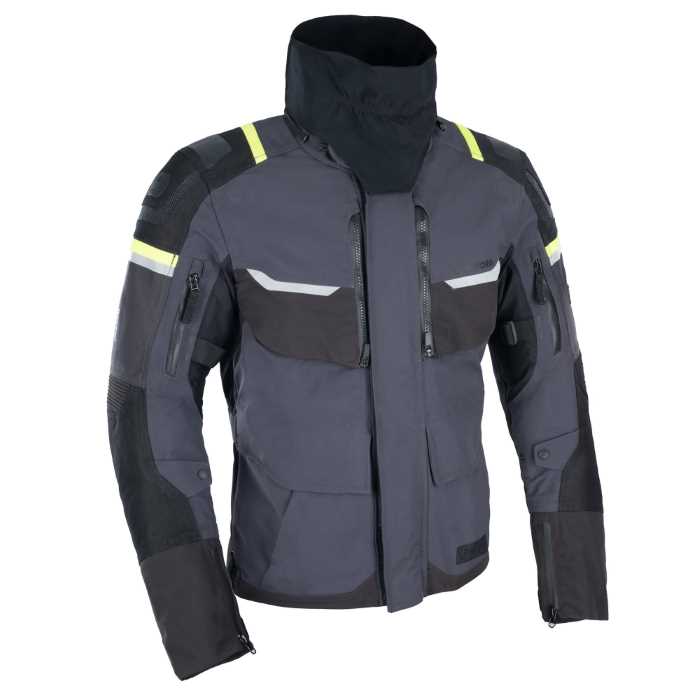 Oxford Stormland D2D Mens Jacket Grey Black Fluo