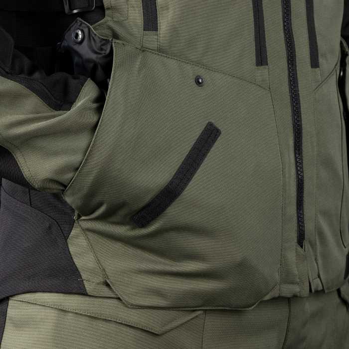 Oxford Rockland Mens Jacket Khaki Black Fluo