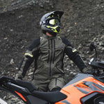 Oxford Rockland Mens Jacket Khaki Black Fluo