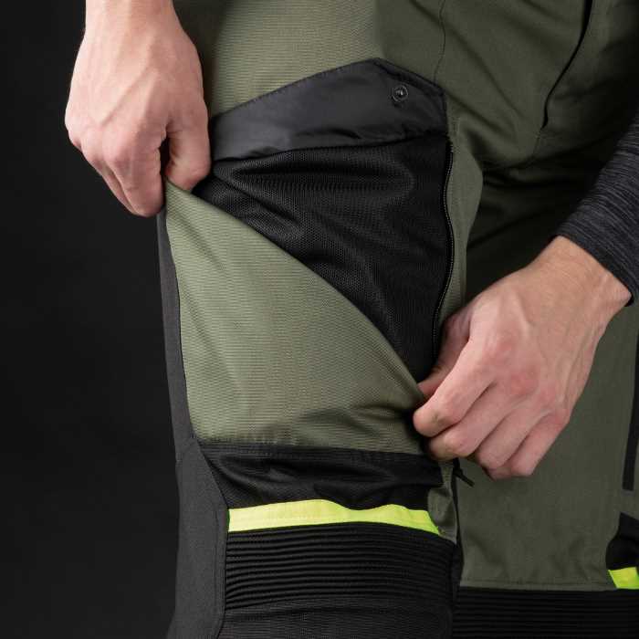 Oxford Rockland Mens Pant Khaki Black Fluo Regular