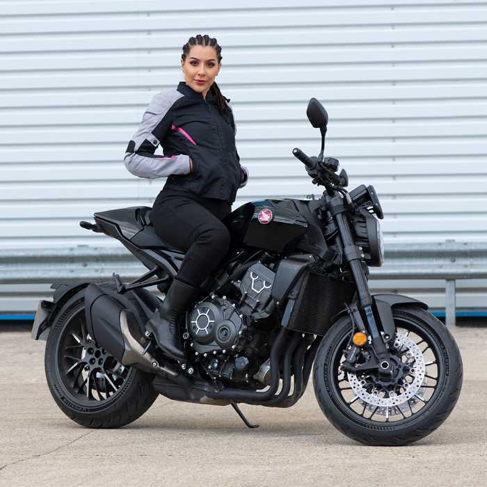 Oxford Iota 1.0 Ladies Air Jacket Black Grey Pink