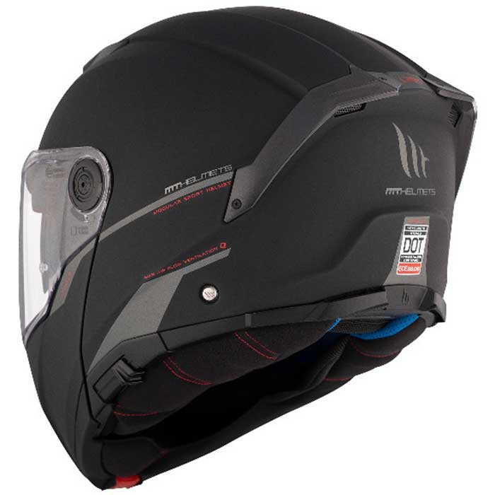 MT Atom 2 Matt Black Helmet