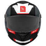 MT Braker SV Chento Matt Black White Helmet