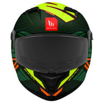 MT Braker SV Zebra Matt Black Green Helmet