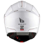 MT Genesis SV Solid Gloss Pearl White Helmet