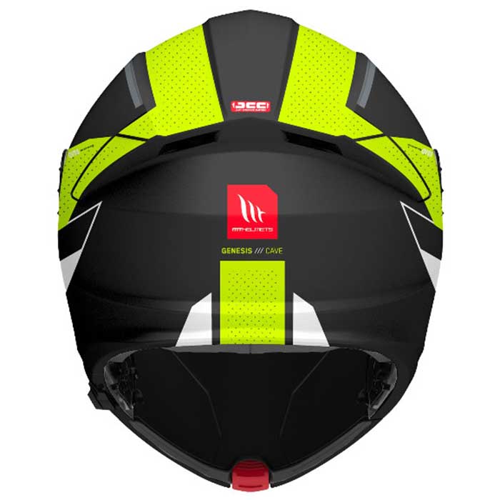 MT Genesis SV Cave Matt Black Fluo Yellow Helmet