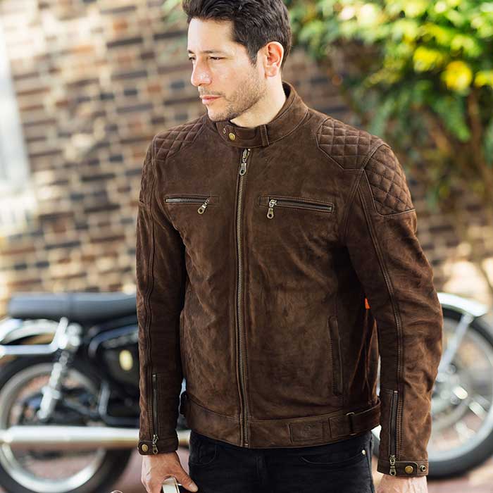 Merlin Torsten TFL D3O Leather Brown Jacket