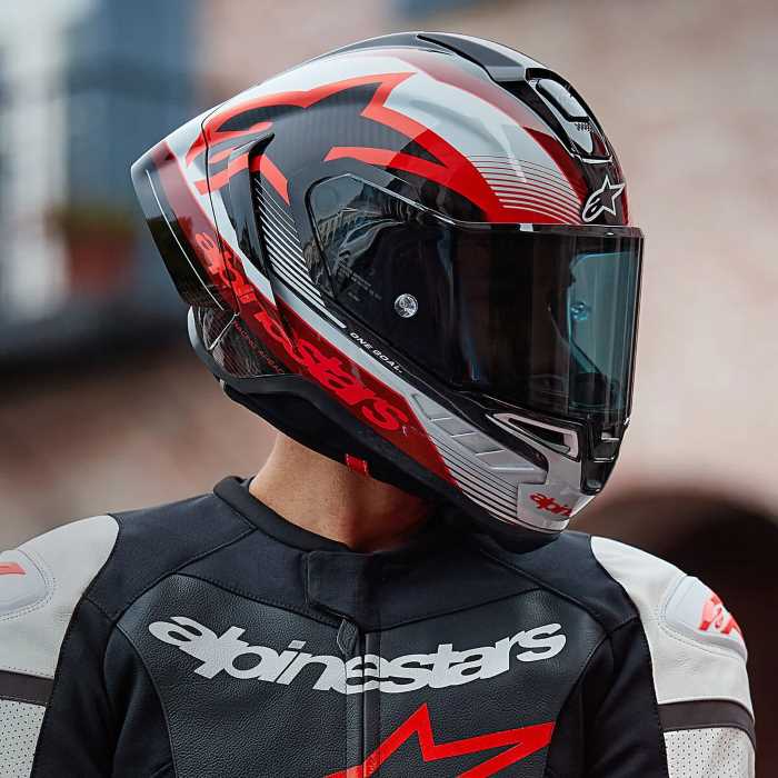 Alpinestars Supertech R10 Team Black Carbon Red White