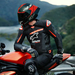 Alpinestars GP Plus R V4 Airflow Leather Jacket Black Red Fluo White