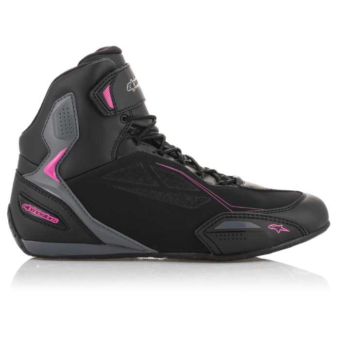 Alpinestars Stella Ladies Faster-3 Dual Sport Shoe Black Dark Grey Fuchsia