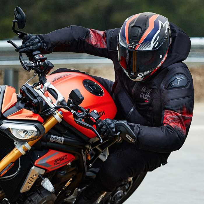 Alpinestars Zaca Air Venom WP Jacket Black Bright Red