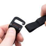 Oxford Atlas G-Hook 17mm x 2.0m Black Straps(Pair)