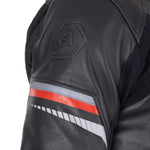 ARMR Raiden 3.0 Mens Leather Jacket Black Red