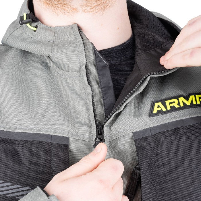 ARMR Suko 1.0 WP Waterproof Mens Jacket Green Flo Yellow