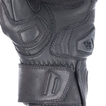 Oxford Cypher 1.0 Short Leather Mens Gloves Black Red White
