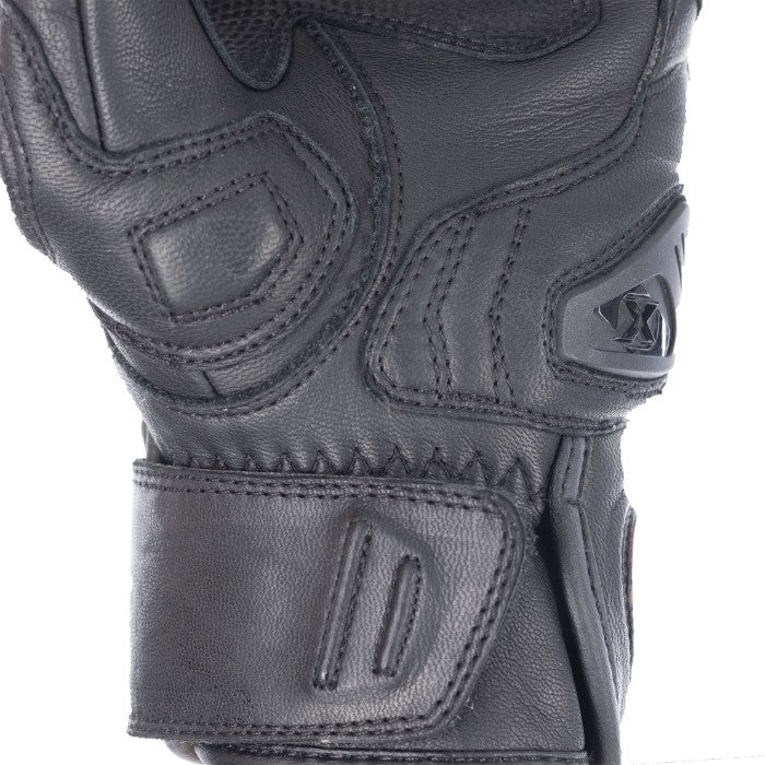 Oxford Cypher 1.0 Short Leather Mens Gloves Black Red White