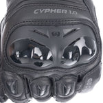 Oxford Cypher 1.0 Short Leather Mens Gloves Stealth Black
