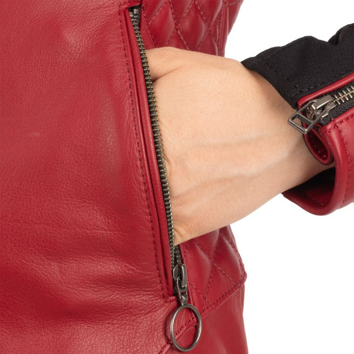 Oxford Radley Leather Womens Jacket Red
