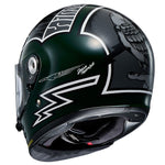 Shoei Glamster 06 Heiwa Motorcycles TC-4 Green Helmet