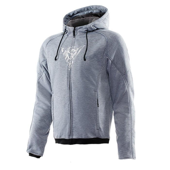 Dainese Bovisa Safety Hoodie Zip N42 Grey Melange Black