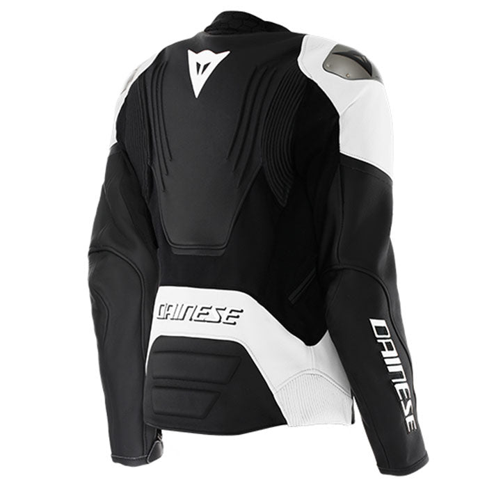 Dainese Racing 5 Leather Jacket Women 622 Black White