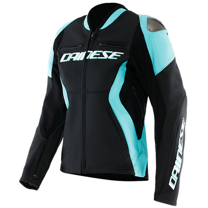 Dainese Racing 5 Leather Jacket Women 77N Black Water