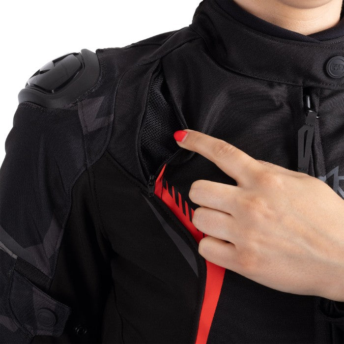 Oxford Omega 1.0 Dry2Dry WS Womens Jacket Black Camo Red