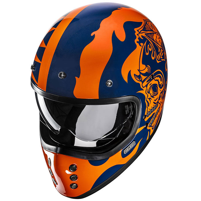 HJC V60 Flame MC27 Blue Orange