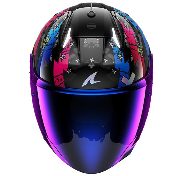 Shark Skwal I3 Jet Hellcat Black White Blue Red