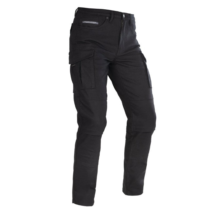 Oxford OA AA Cargo Mens Black Motorcycle Jeans Short Leg