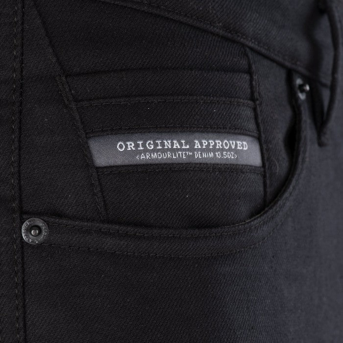 Oxford OA AA Cargo Mens Black Motorcycle Jeans Short Leg