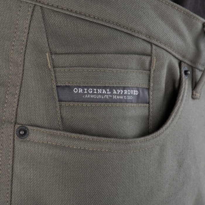 Oxford OA AA Cargo Mens Khaki Motorcycle Jeans Short Leg