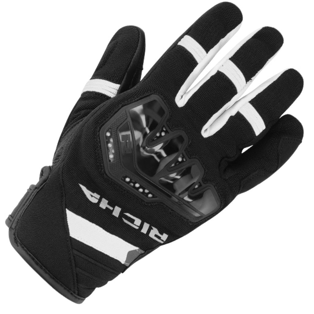 Richa Stradale Summer Gloves Black White