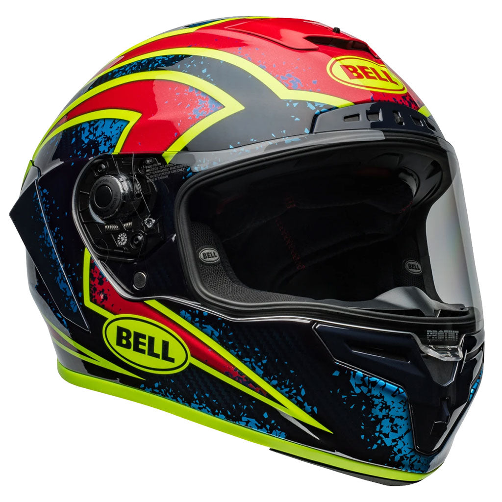 Bell Race Star DLX Flex Xenon Retina Blue Red
