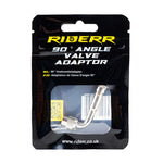 RiderR Angle Tyre Valves Silver