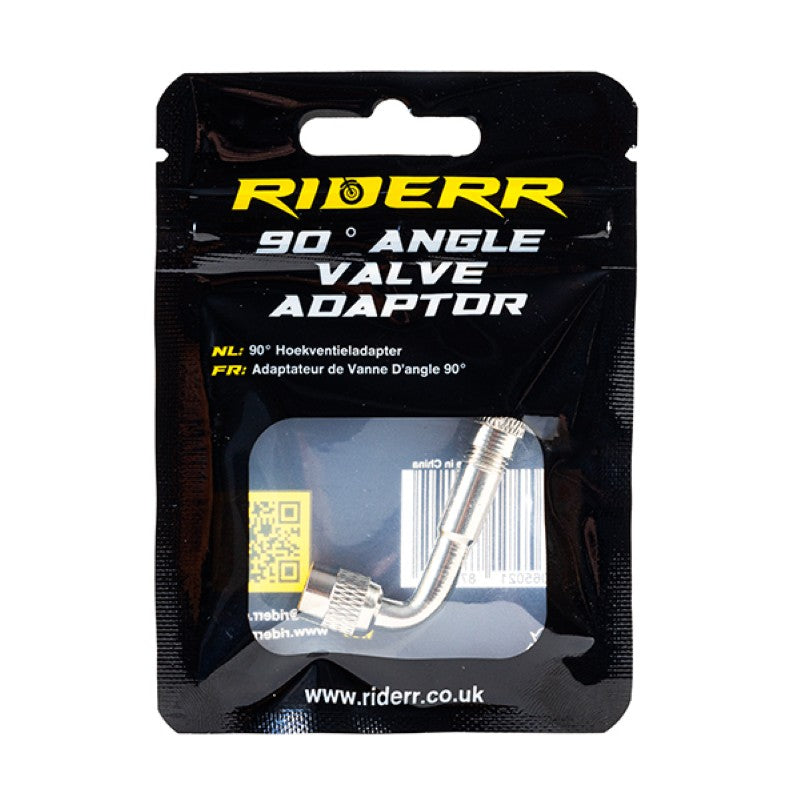 RiderR Angle Tyre Valves Silver