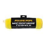 RiderR 6 Pcs Microfibre Towels Yellow