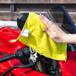RiderR 6 Pcs Microfibre Towels Yellow